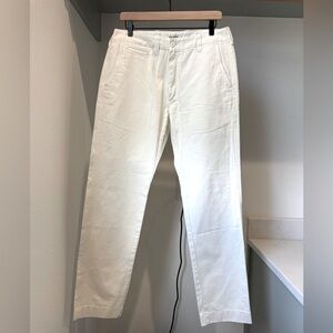 Todd Snyder Men's Straight Fit Favorite Chino, White, Size 32/32